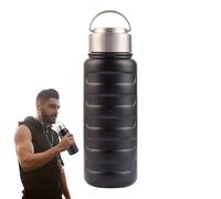 Bouteille isotherme | Gobelet de sport en acier inoxydable | Bouteille portable anti-fuite de 963,9 g pour homme et femme pour la maison, l'intérieur, l'extérieur, la randonnée, l'école, les voyages