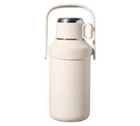 Bouteille isotherme - Gobelet isotherme - Grande capacité - Pichet sous vide à double paroi - Pour eau, thé, café - 10 x 10 x 28 cm - Acier inoxydable, polypropylène et silicone