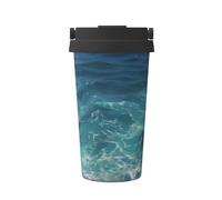 Bouteille isotherme imprimée The Deep Ocean, tasse à café portable, tasse à eau pour le bureau et le fitness