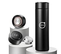 Bouteille Isotherme Intelligente pour Volvo V60 2011 2012-2018, Mug de Voyage 500ml en Acier Inoxydable Thermos Étanche avec Filtre à Thé