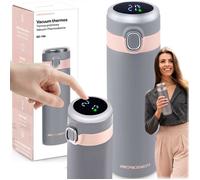 Bouteille isotherme - JANSHOP - 450 ml - Gris - Isolation TermoLite™ - Conserve chaleur 12h - Conserve froid 24h