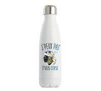 Bouteille Isotherme j'peux pas corse | Gourde conservation chaleur double paroi isolante et réutilisable | Idée cadeau originale et drôle