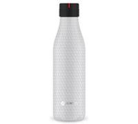 LES ARTISTES Paris A-8144 Bottle'Up, Thermos 500 ml, Gourde isotherme sans BPA, Réutilisable, Garde au chaud 12h et au froid 24h, Acier Inoxydable, Design Honeycomb