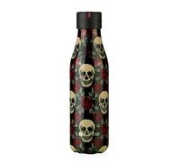 Les Artistes Paris – Gourde isotherme Bottle'Up A-8133, 500 ml, inox, sans BPA, Rose & Skull