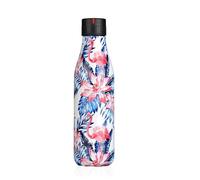 Bouteille isotherme - LES ARTISTES-PARIS - Bottle'up - 50 cl - Inox - Fleurs et flamants roses