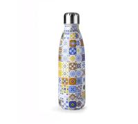 Bouteille isotherme - LISBOA - 500 ml - Acier inoxydable - Double paroi - Orange