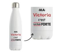 Bouteille Isotherme Ma Victoria C'est la plus forte - Bottle - Idée Bouteille Isotherme Cadeau Anniversaire Fête Original Famille Travail Départ Collègue Retraite Noël.