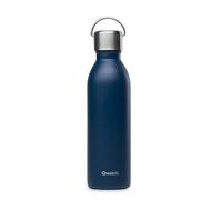 Qwetch Bouteille isotherme ACTIVE double paroi en inox avec poignée 600 ml Bleu marine