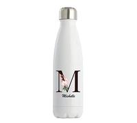 Bouteille Isotherme Michelle | Gourde prénom femme conservation chaleur double paroi isolante et réutilisable | Idée cadeau anniversaire noël et fête des mères