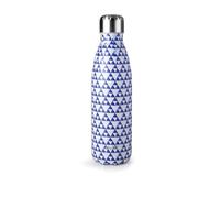 IBILI Bouteille isotherme Mosaic Bleu – Double paroi 500 ml, Acier inox 18/10, Réutilisable