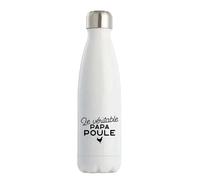 Bouteille Isotherme Papa Poule 2 | Gourde | Idée Cadeau Père Humour Original Noël Anniversaire Fête des Pères Famille Amour Naissance Retraite