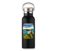 Bouteille isotherme Parc national des îles anglo-normandes, bouteille écologique, tasse à café