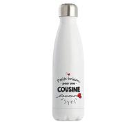 Bouteille isotherme Petite Boisson d'une Cousine d'amour | Gourde Idée Cadeau Famille Cousine Anniversaire Noël