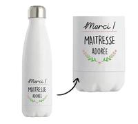 Bouteille Isotherme - Planetee - Maitresse Adorée - 500 Ml - Acier Inoxydable - Mixte Multicolore