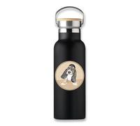 Bouteille isotherme pour chien et chien Basset Hound Chiot, bouteille écologique, tasse à café
