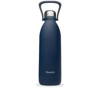 Qwetch – Bouteille isotherme – Titan – Inox double paroi avec poignée – Bleu nuit 1,5 L