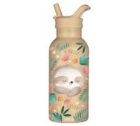 Bouteille isotherme - SASSI JUNIOR - Gnawy le paresseux - 350 ml - Acier inoxydable - Multicolore