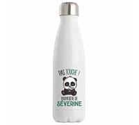 Bouteille Isotherme Séverine Pas Touche Panda | Idée Gourde Cadeau Travail Métier Humour Collègue Homme Anniversaire Noël