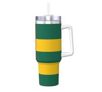 Bouteille isotherme sous vide avec paille Motif drapeau du Togo 1,2 l
