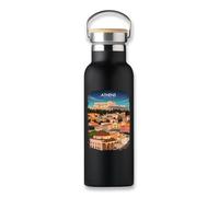Bouteille isotherme souvenir de voyage Athènes Grèce, bouteille écologique, tasse à café
