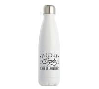 Bouteille Isotherme Super Chef de Chantier | Gourde | Idée Cadeau Petit Ami Copain Collègue Père Noël Anniversaire Fête des Pères