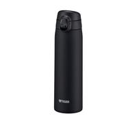 Bouteille isotherme Tiger MCT-K 500 mL Self-Locking One-Push, ouverture one-push, verrouillage automatique, sans BPA, conservation froid 24h et chaud 12h, conçue au Japon, couleur pierre noire
