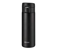 Bouteille isotherme Tiger MKA-K 480 mL Easy-Drinking One-Push, ouverture one-push, ultra légère, sans BPA, conservation froid 24h et chaud 12h, conçue au Japon, couleur pierre noire