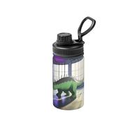 Bouteille isotherme unique personnalisée - Bouteille d'eau isotherme de 355 ml avec motif imprimé complet, acier inoxydable, étanche et durable pour une utilisation en extérieur et pour le sport