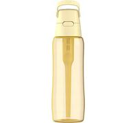 bouteille jaune de 0,7 l avec filtre et tuyau, sans BPA, ergonomique, pour le fitness et les voyages