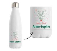 Bouteille Joyeux noël Anne-Sophie Cerf - Gourde isotherme - Secret santa Cadeau Noël Humour Insolite Collègue