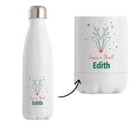 Bouteille Joyeux noël Edith Cerf - Gourde isotherme - Secret santa Cadeau Noël Humour Insolite Collègue