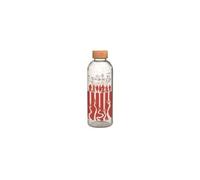 Bouteille large - stranger things - en verre avec manchon silicone - réutilisable - 1030 ml