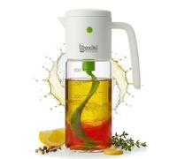 Bouteille mélangeur de vinaigrette - Shaker en verre étanche avec mesures | Distributeur d'huile et de vinaigre facile à mélanger pour des sauces, marinades et vinaigrettes maison saines