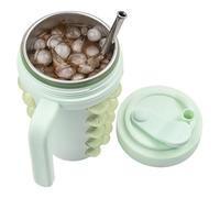 Bouteille Moule À Glaçons Machine À Glaçons Sphériques Avec Couche Intérieure En Acier Inoxydable Pour Cocktails Whisky Maison Bureau Pique-nique Extérieur PP Acier Inoxydable Silicone 600ml 18.7x7cm