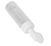 Bouteille moussante en mousse, transparente avec brosse en silicone Bouteilles à pompe rechargeables pour shampooing moussant au savon pour les mains(150ml)