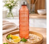 Bouteille orange en verre coloré, gloupop