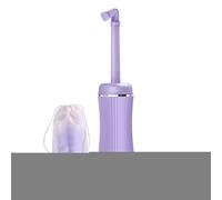 Bouteille périnéale - Bidet post-partum de 400 ml en ABS violet, étanche, design petite taille avec sac en tissu | Outil de nettoyage d'hygiène féminine | Bouteille de rinçage portable pour maman