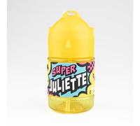 Bouteille personnalisée pour enfant, gourde d'eau avec paille - Super Juliette