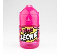 Bouteille personnalisée pour enfant, gourde d'eau avec paille - Super Léonie