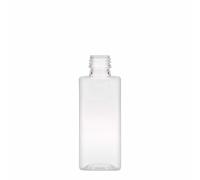 Bouteille PET 250 ml 'Karl', carrée, plastique, ouverture : PP 28