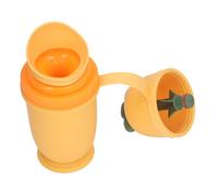 Bouteille pipi de voyage pour enfants, grand diamètre, portable pour enfants et garçons pour voiture (jaune)