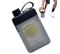 Bouteille plate, bouteille d'eau plate pour sac à main | Tasse d'eau froide d'été de 450 ml - Facile à transporter, tient dans un sac à main, rectangulaire, étanche, transparent pour les voyages, le c