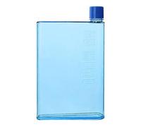 Bouteille plate - Bouteille en papier A6 | 350 ml/420 ml pour ordinateur portable, bouteille d'eau fine en BPA, bouteille d'eau transparente pour le sport, les voyages, l'école, les activités en plein