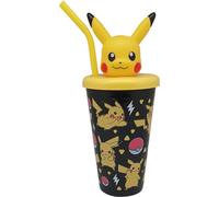 Kids Licensing Vaisseau Paille Topper 3D Pikachu Pokem 500ml 1ut