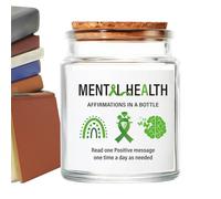 Bouteille positive avec affirmations - Messages positifs dans une bouteille - Verre avec messages d'inspiration | Soutien émotionnel, inspiration quotidienne, bouteille d'affirmation pour sœur