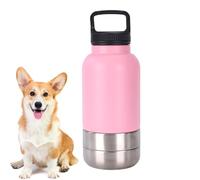Bouteille pour chien portable - tasse à boire pour animaux domestiques, supplément de voyage en plein air | tasse d'eau résistante avec bol amovible, confortable pour animaux de camping
