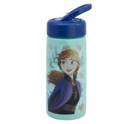 Stor Bouteille d'eau de sport La Reine des Neiges avec paille et poignée intégrée, 410 ml