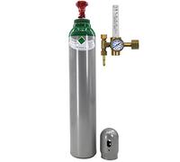 Bouteille Pure 4.8 Argon (100 %) Gaz de soudage TIG/WIG MIG 8 litres avec rotamètre.