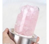 Bouteille Réutilisable Gem Eau Bouteille D'eau Cristal Élixir Infusé Avec Une À Eau En Cristal Cristal De Quartz Baguette Point Reiki Guérison De L'énergie D'énergie Infusée Cristal Verre 550 Ml/18 Oz