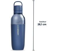 SodaStream Bouteille isotherme Fizz & Go Easy Mix 0,9 L double paroi conserve chaud/froid 6h bleu